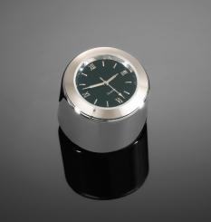 Hodiny STEM, chrom/černý - 30mm
