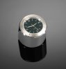 Hodiny STEM, chrom/černý - 30mm