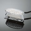 LED zadní světlo RADIUS s osvětlením a držákem SPZ, E-MARK, chrom