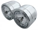 Dvojité světlo, čirá optika / chrom